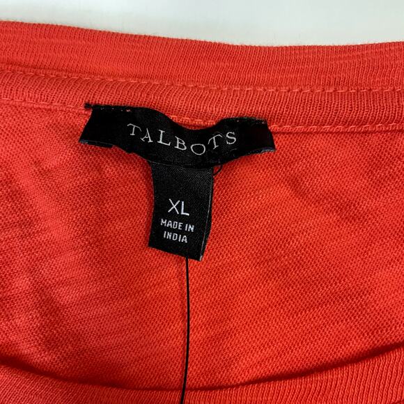 NWT Talbots Coral Tie Detail Knit Shift Dress XL Cotton Sleeveless Casual Summer - Picture 9 of 16